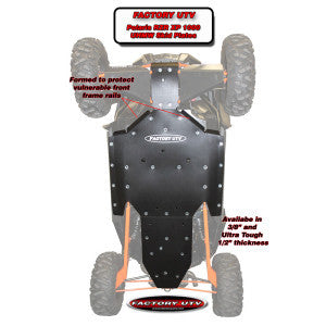 FactoryUTV RZR XP1000 Skid Plate 1//2